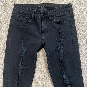 Riders by Lee distressed Bumster super skinny jeans size 9 💙